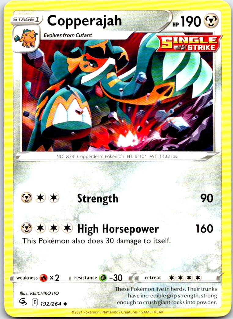 Copperajah - 192/264 - - FUSION STRIKE - Pokemon - Uncommon | AB40-31