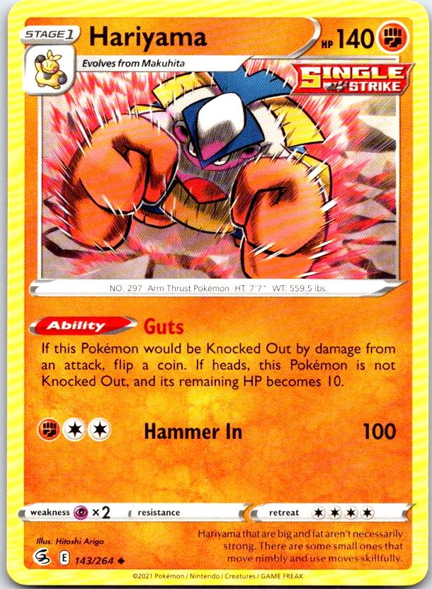 Hariyama - 143/264 - - FUSION STRIKE - Pokemon - Uncommon | AC03-30