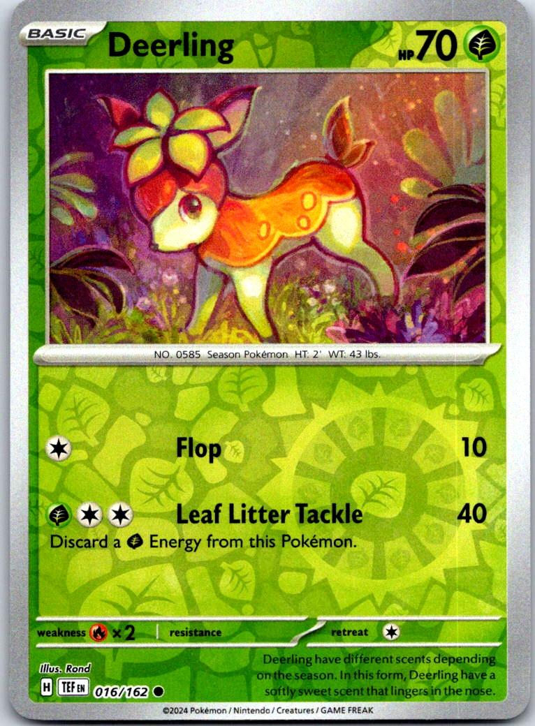 Deerling - 016/162 - Reverse Holo - TEMPORAL FORCES - Pokemon - | AA125-32
