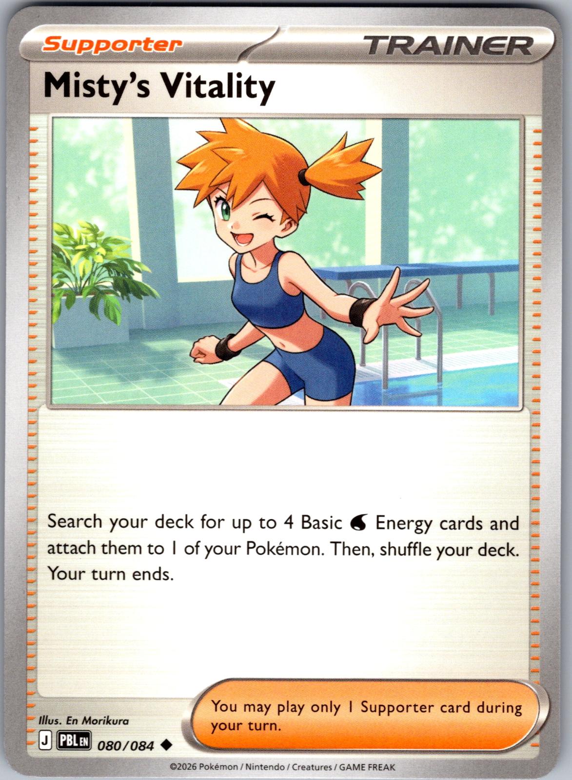 Misty's Vitality - 080/084 - - PITCH BLACK - Pokemon - Uncommon | AA77-37