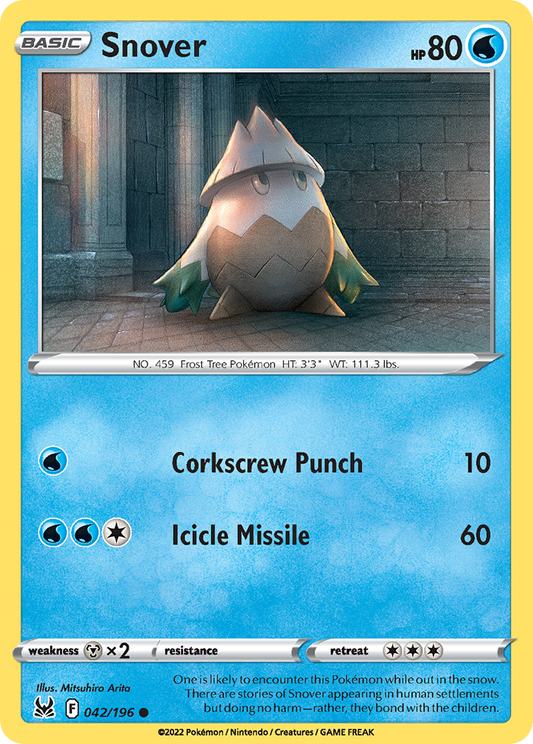 Snover - 042/196 - - LOST ORIGIN - Pokemon - Common | AA73-48