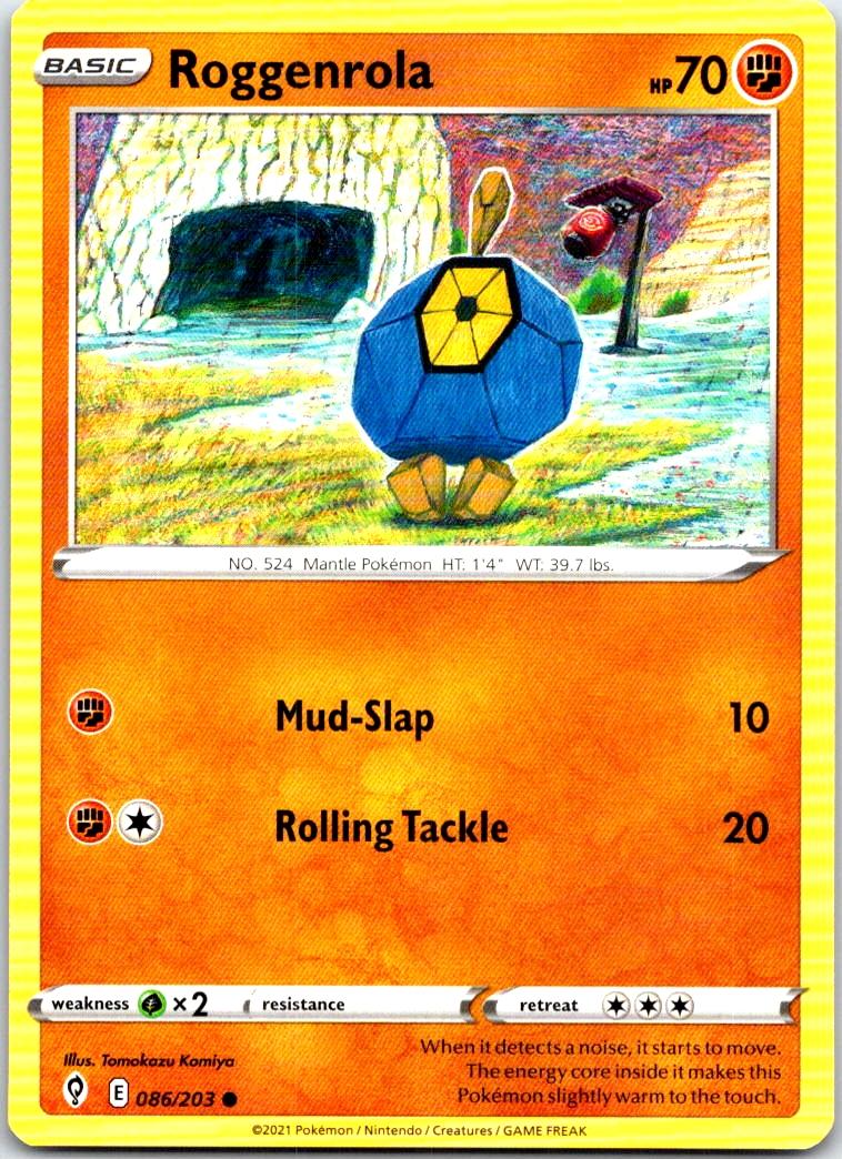 Roggenrola - 086/203 - - EVOLVING SKIES - Pokemon - Common | AB37-8