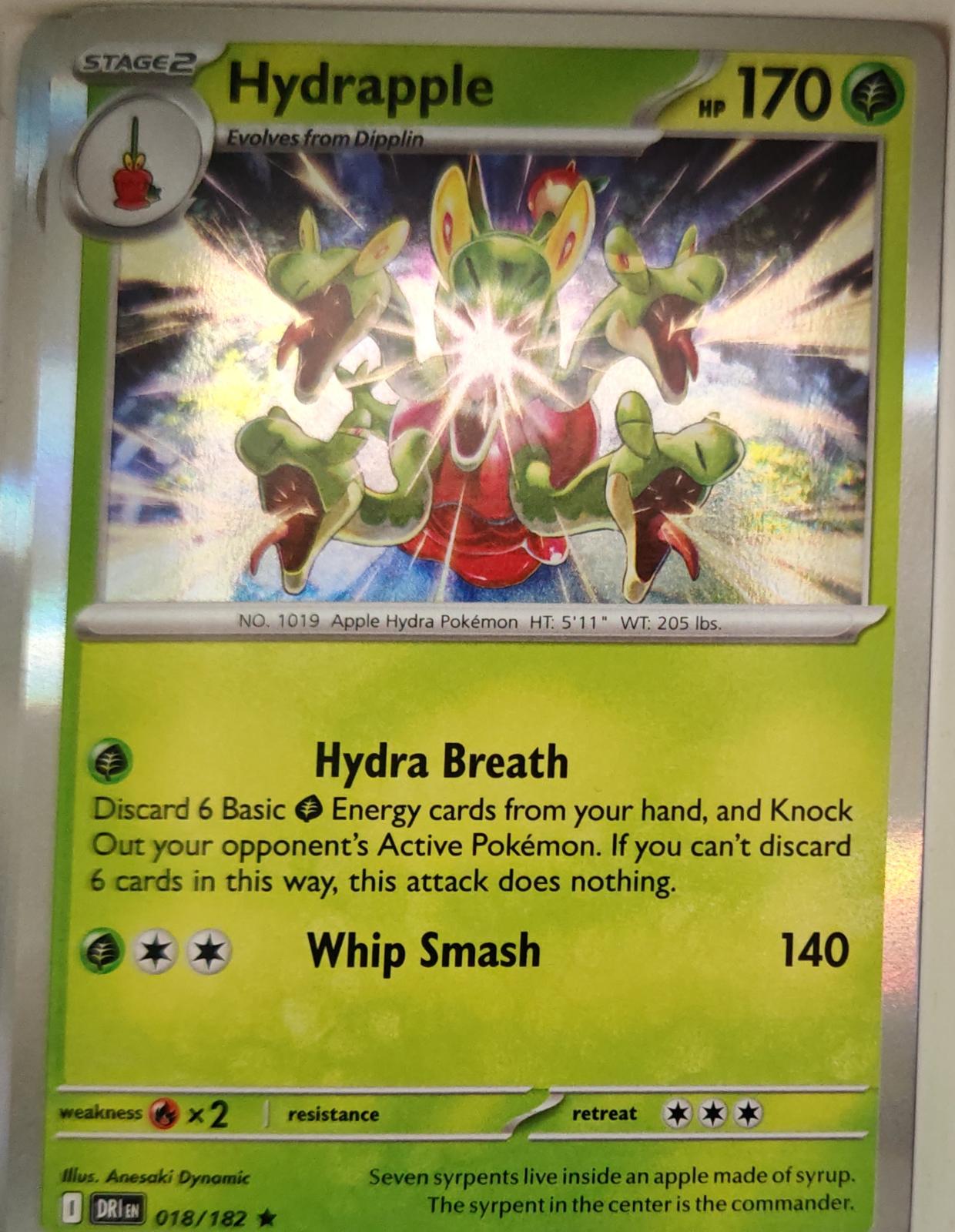 Hydrapple - 018/182 - Holo - DESTINED RIVALS - Pokemon - Rare | AA13-11