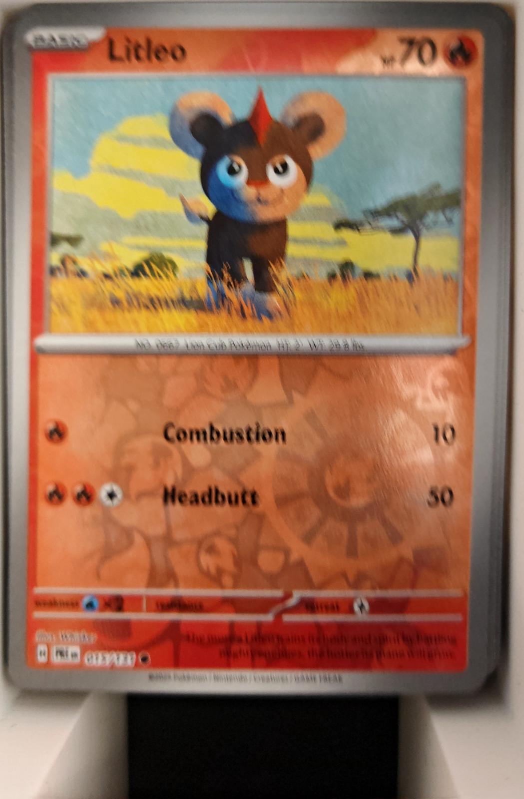 Litleo - 015/131 - Reverse Holo - PRISMATIC EVOLUTIONS - Pokemon - | AA26-89