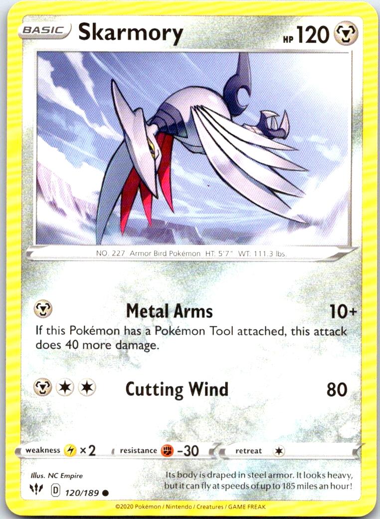 Skarmory - 120/189 - - DARKNESS ABLAZE - Pokemon - Common | AB28-25