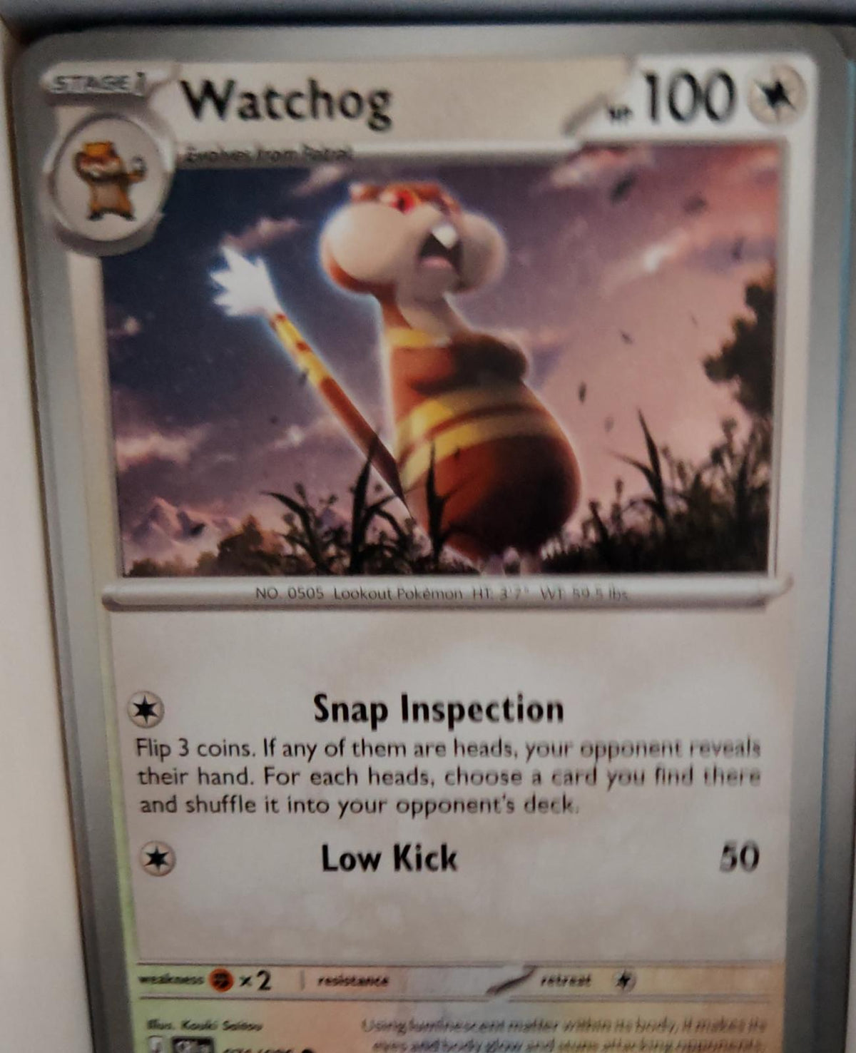 Watchog - 071/086 - - CHAOS RISING - Pokemon - Common | AA47-38