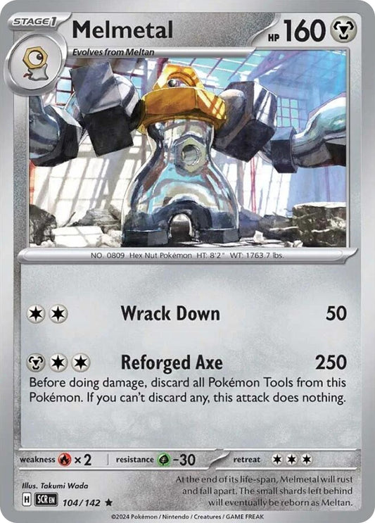 Melmetal - 104/142 - Holo - STELLAR CROWN - Pokemon - Rare | AA06-1