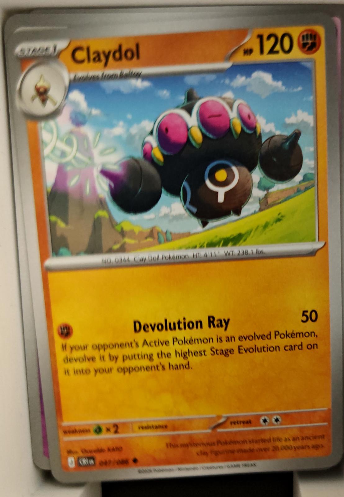 Claydol - 047/086 - - CHAOS RISING - Pokemon - Uncommon | AA23-44