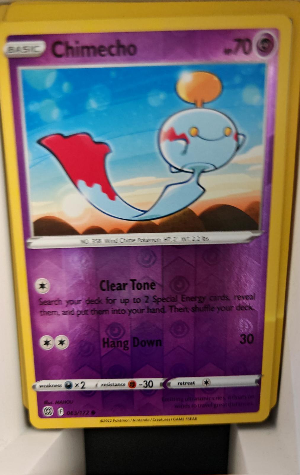 Chimecho - 063/172 - Reverse Holo - BRILLIANT STARS - Pokemon - Common | AA22-64