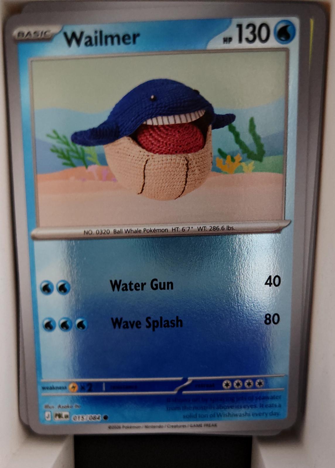 Wailmer - 015/084 - Reverse Holo - PITCH BLACK - Pokemon - Common | AA26-35
