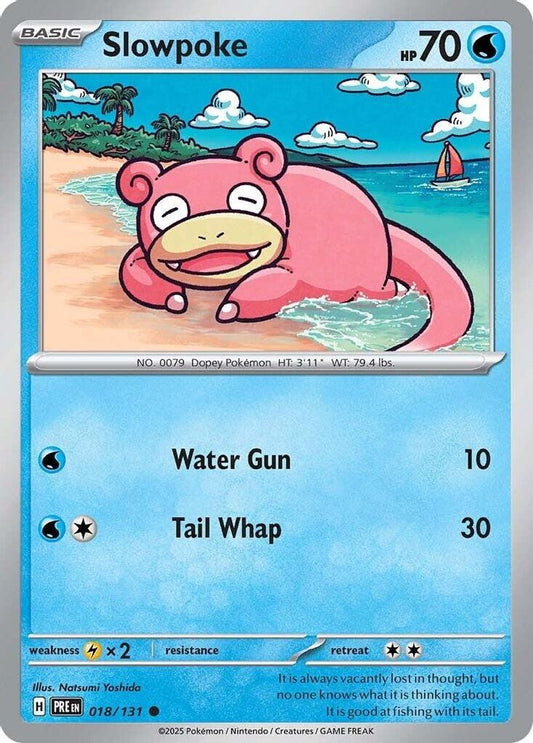 Slowpoke - 018/131 - - PRISMATIC EVOLUTIONS - Pokemon - Common | AA27-25