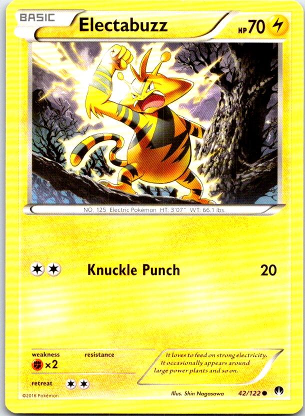 Electabuzz - 42/122 - - BREAKPOINT - Pokemon - Common | AB98-8