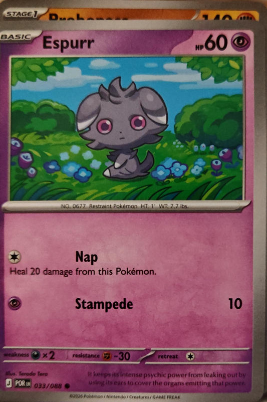 Espurr - 033/088 - - PERFECT ORDER - Pokemon - Common | AA01-22