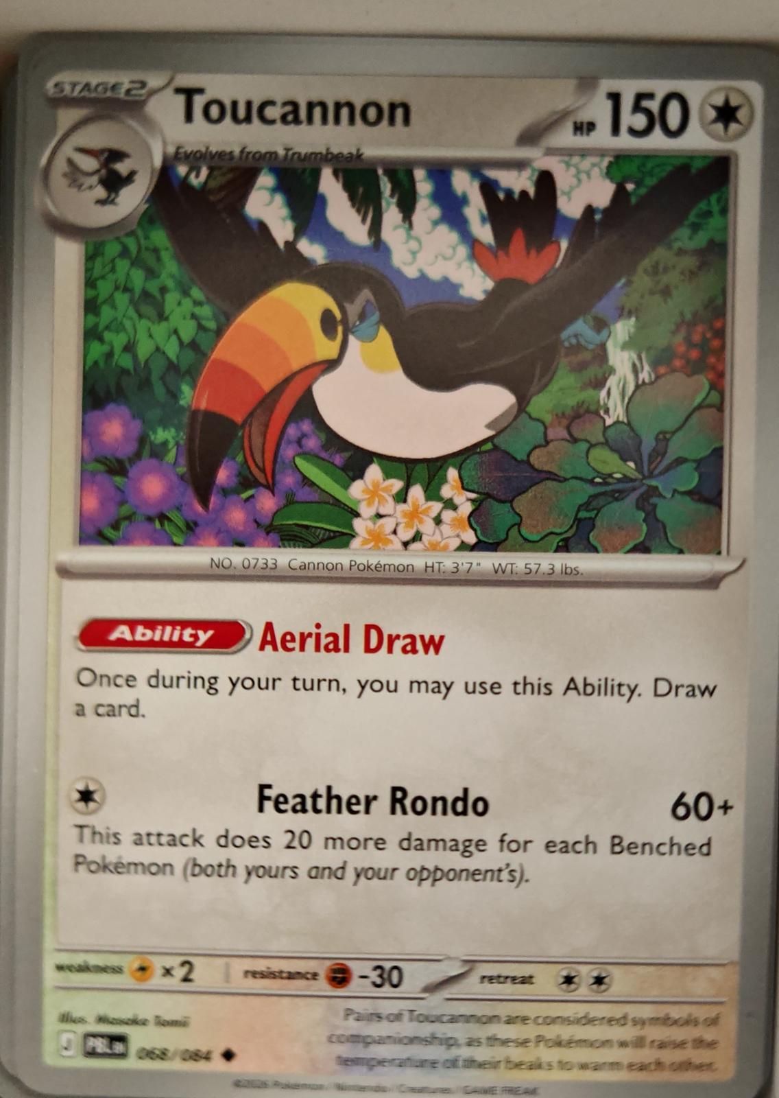 Toucannon - 068/084 - - PITCH BLACK - Pokemon - Uncommon | AA16-65