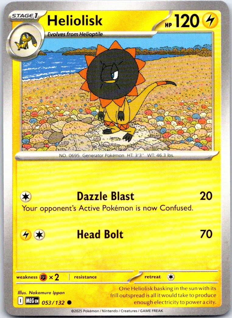 Heliolisk - 053/132 - - MEGA EVOLUTION - Pokemon - Common | AB68-5