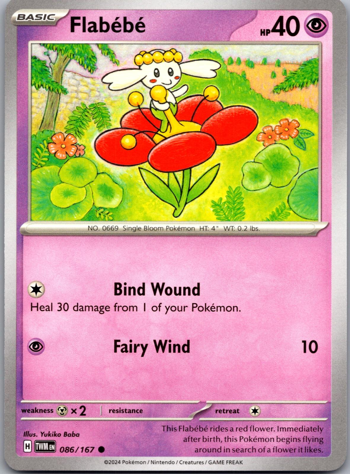 Flabebe - 086/167 - - TWILIGHT MASQUERADE - Pokemon - Common | AA79-29