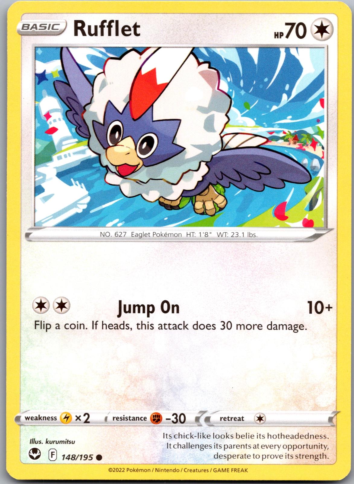 Rufflet - 148/195 - - SILVER TEMPEST - Pokemon - Common | AA90-45