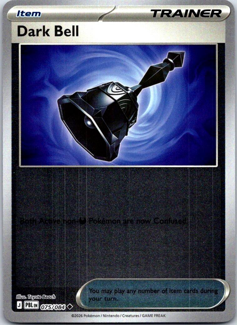 Dark Bell - 075/084 - Reverse Holo - PITCH BLACK - Pokemon - Uncommon | AB14-43