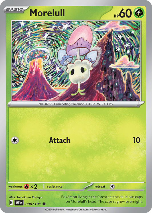 Morelull - 008/191 - - SURGING SPARKS - Pokemon - Common | AA09-87