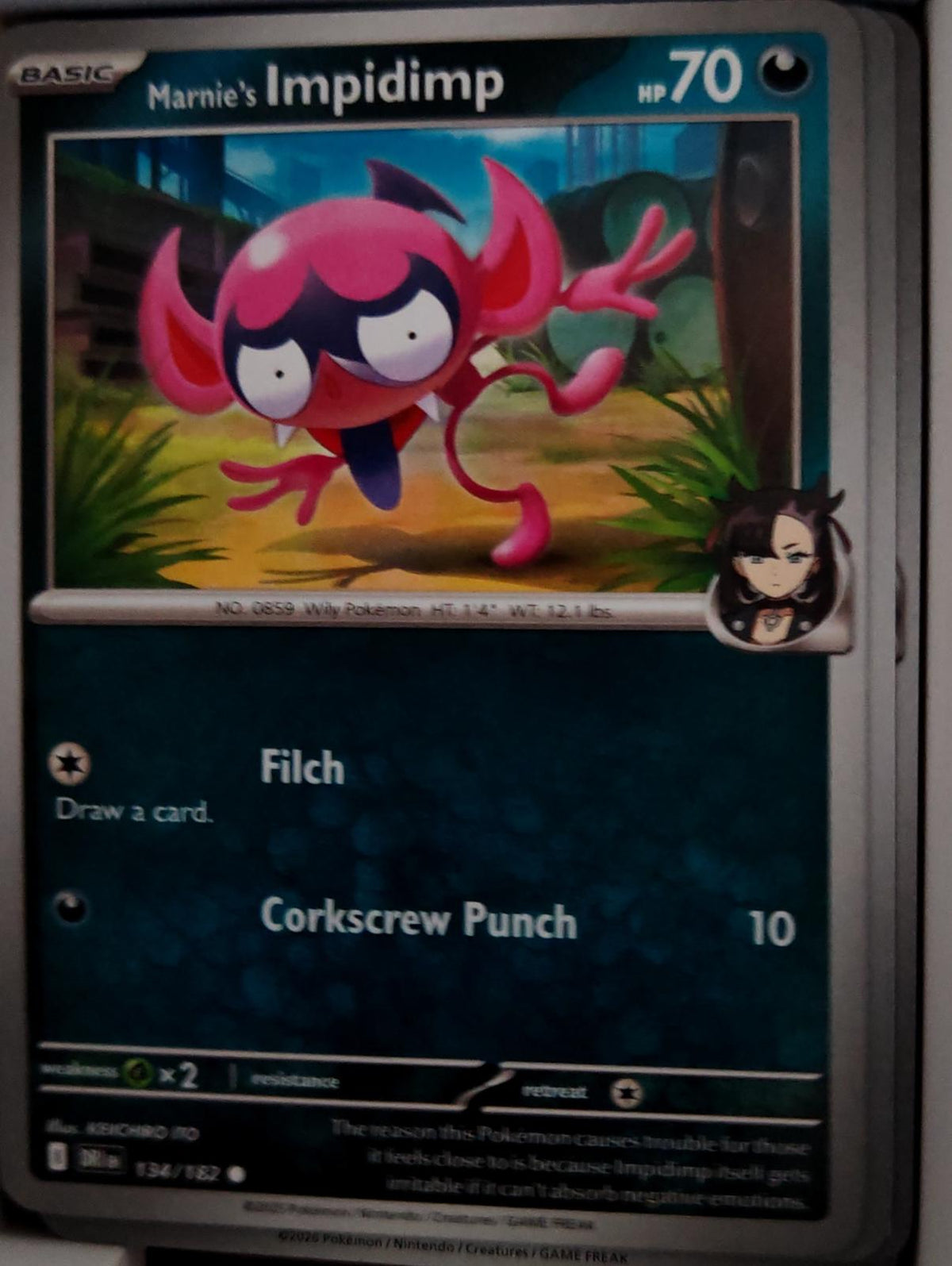 Marnie's Impidimp - 134/182 - - DESTINED RIVALS - Pokemon - Common | AA43-81