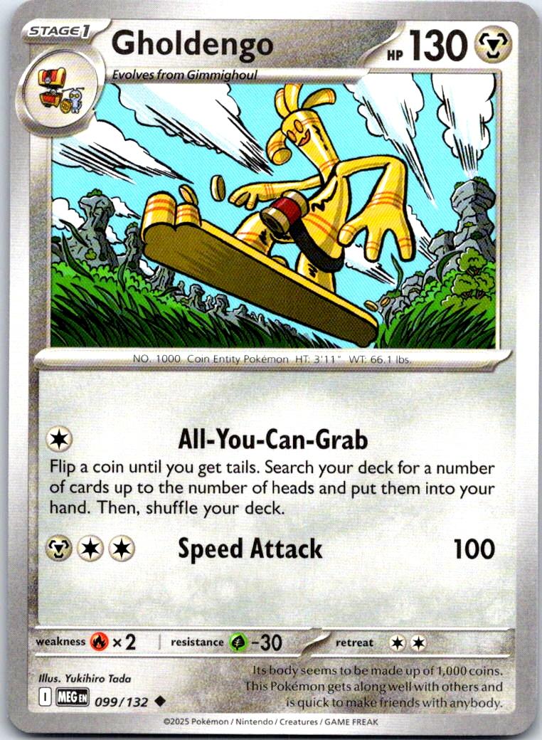 Gholdengo - 099/132 - - MEGA EVOLUTION - Pokemon - Uncommon | AB26-49