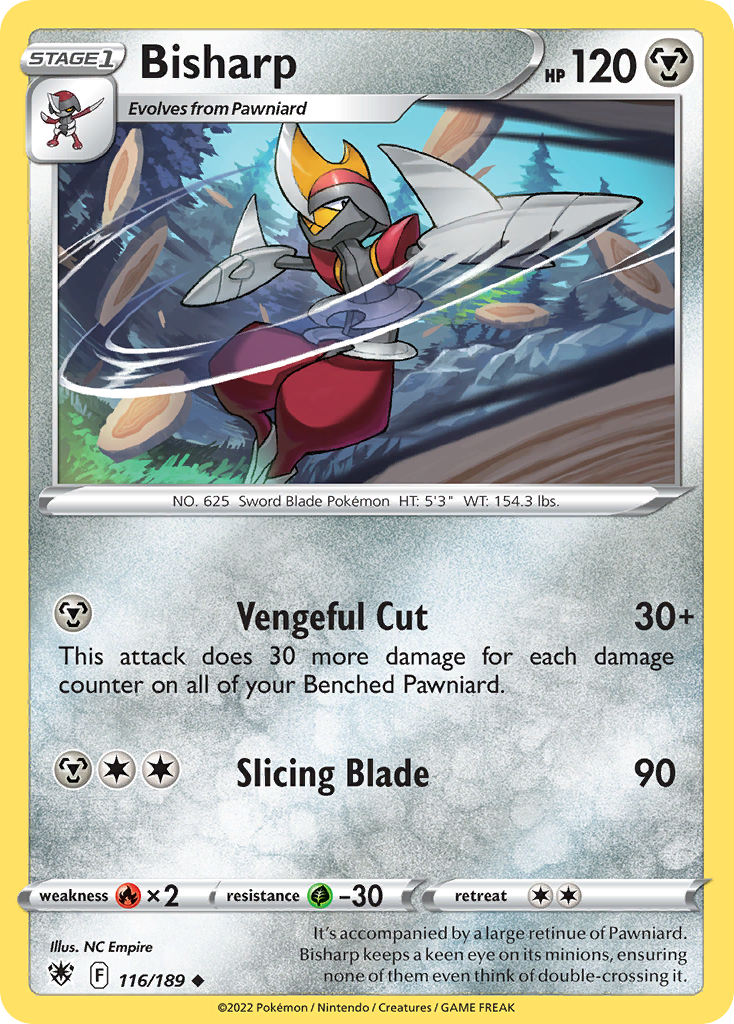 Bisharp - 116/189 - - ASTRAL RADIANCE - Pokemon - Uncommon | AA89-43