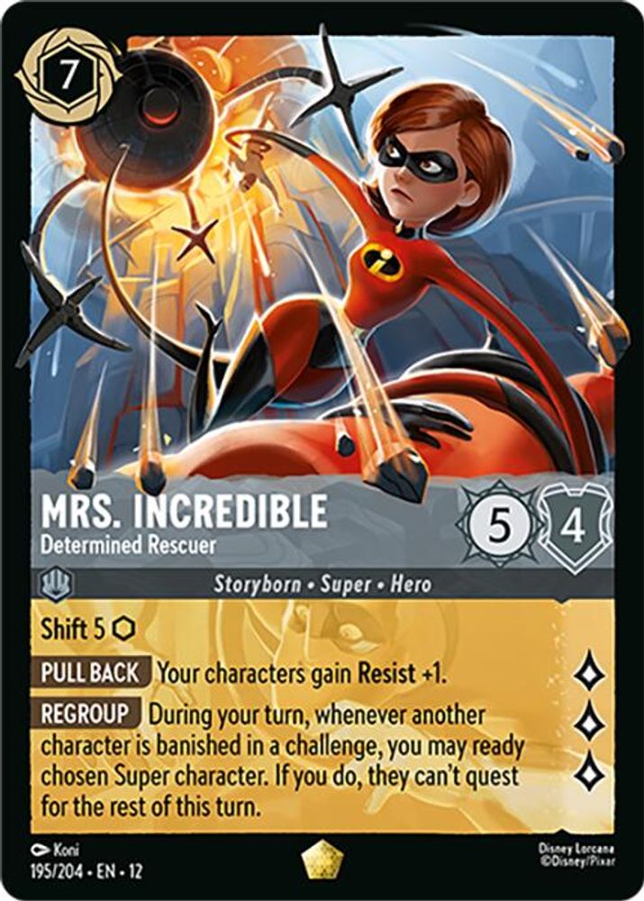 Mrs. Incredible - Determined Rescuer - 195/204 - - WILDS UNKNOWN - Lorcana - | LAA00-3