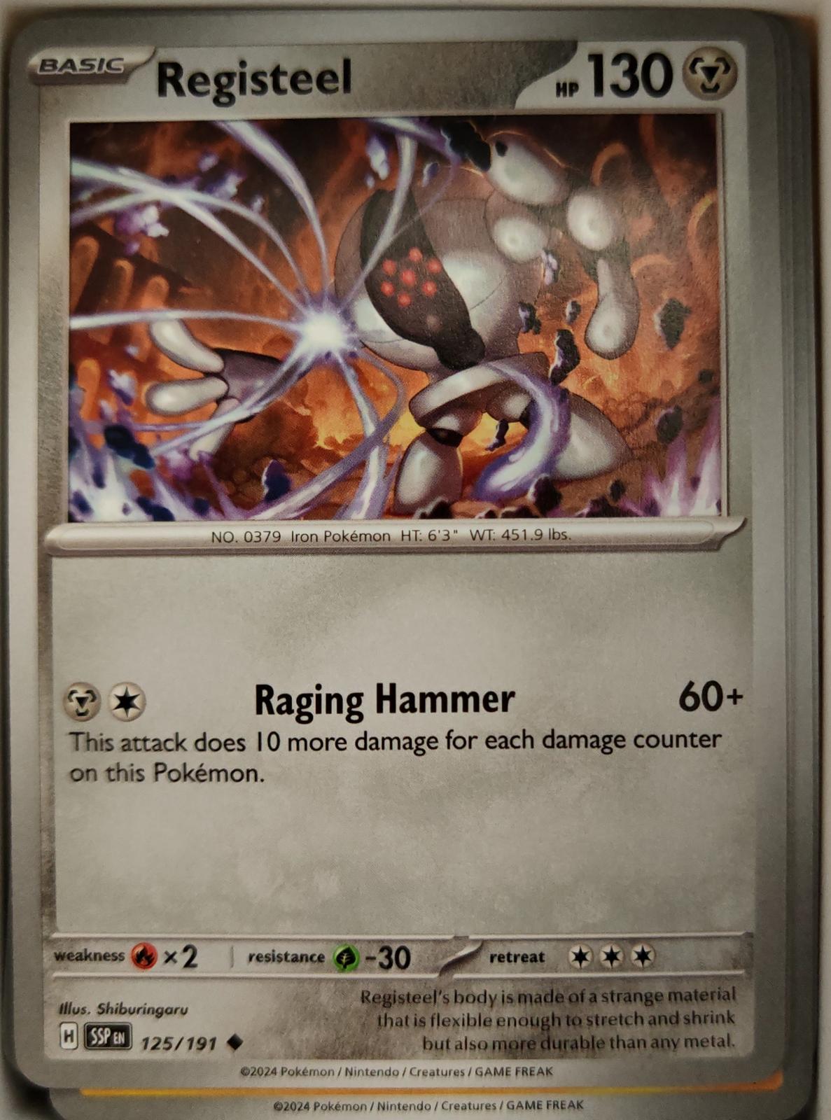 Registeel - 125/191 - - SURGING SPARKS - Pokemon - Uncommon | AA09-46