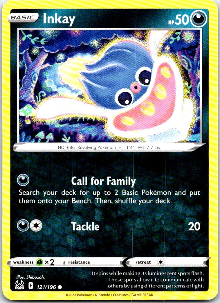 Inkay - 121/196 - - LOST ORIGIN - Pokemon - Common | AB93-49