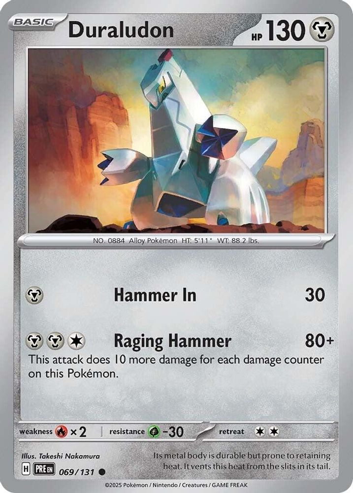Duraludon - 069/131 - - PRISMATIC EVOLUTIONS - Pokemon - Common | AA27-41