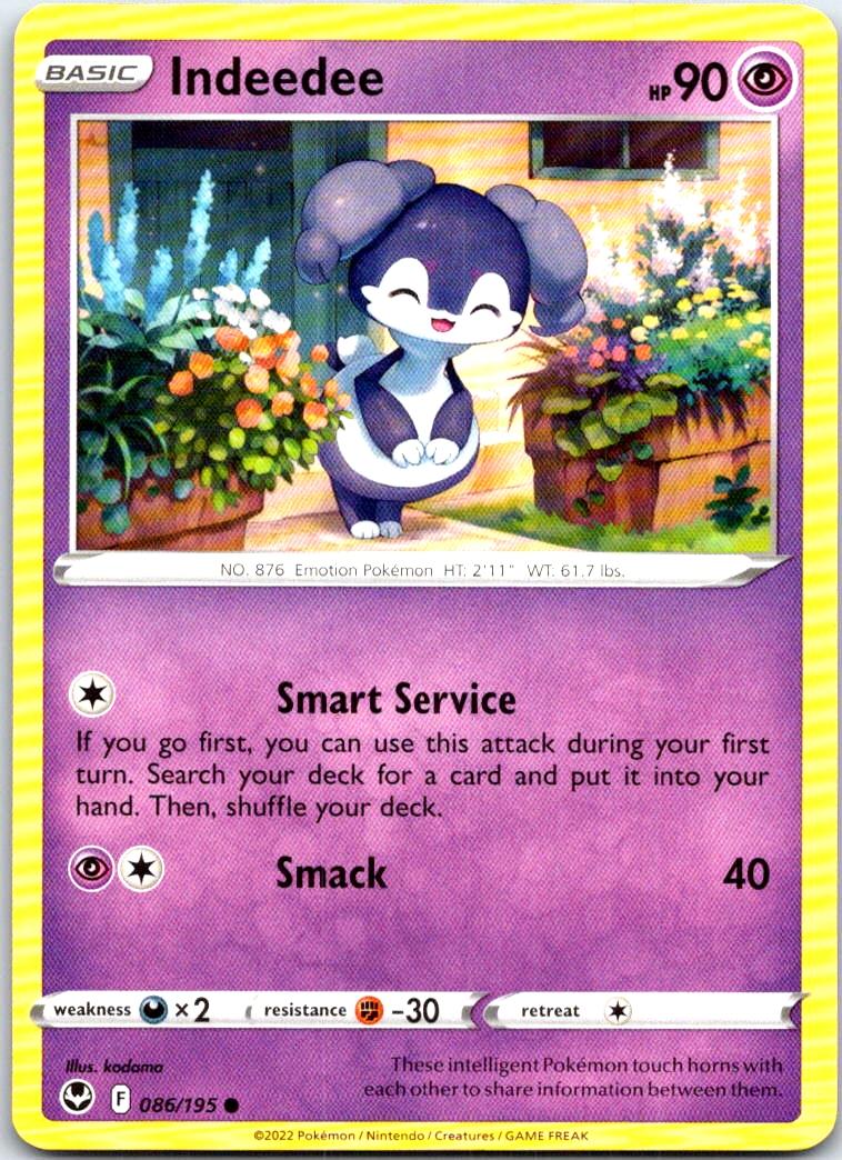 Indeedee - 086/195 - - SILVER TEMPEST - Pokemon - Common | AB53-7