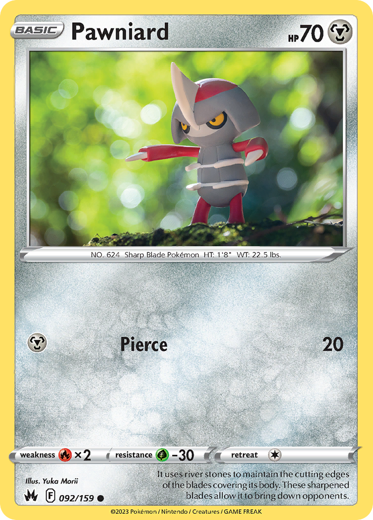 Pawniard - 092/159 - - CROWN ZENITH - Pokemon - Common | AA105-6