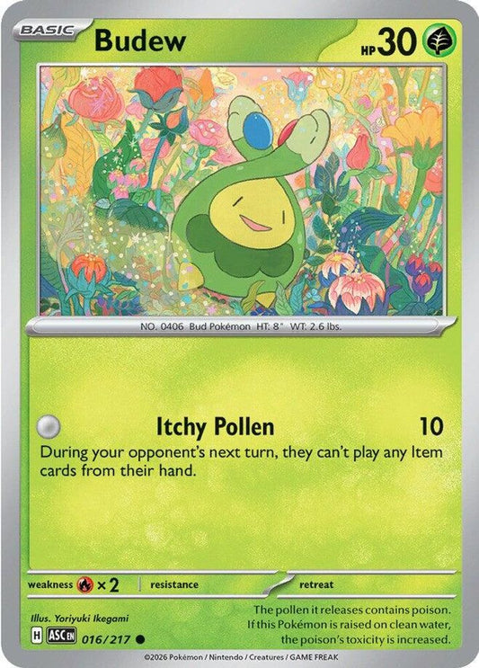 Budew - 016/217 - - ASCENDED HEROES - Pokemon - Common | AA38-99
