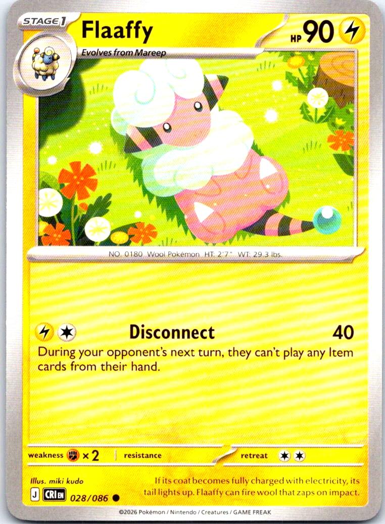 Flaaffy - 028/086 - - CHAOS RISING - Pokemon - Common | AB17-26