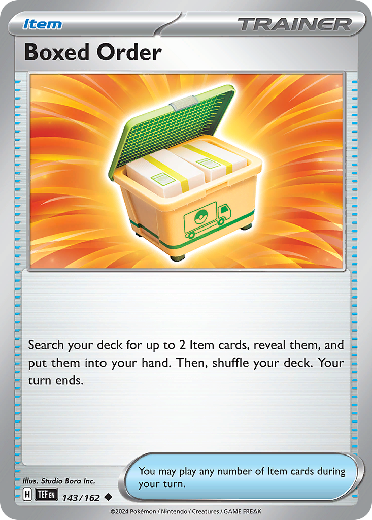 Boxed Order - 143/162 - Reverse Holo - TEMPORAL FORCES - Pokemon - | AA23-13