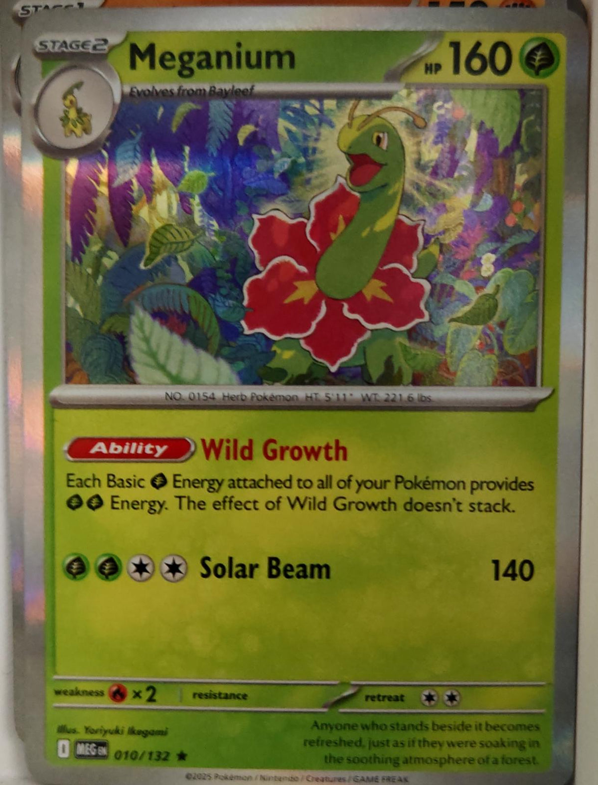 Meganium - 010/132 - Holo - MEGA EVOLUTION - Pokemon - Rare | AA24-5
