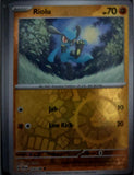 Riolu - 112/198 - Reverse Holo - SCARLET & VIOLET - Pokemon - Common | AA49-60