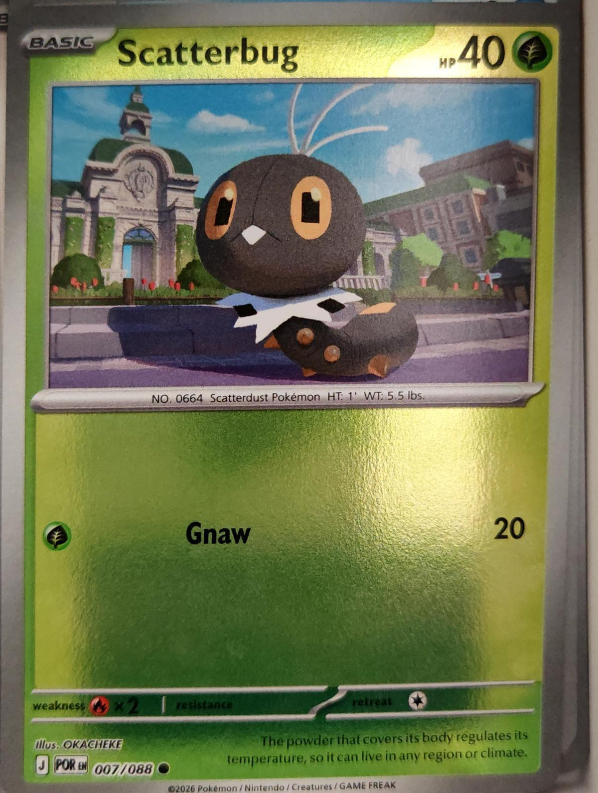 Scatterbug - 007/088 - Reverse Holo - PERFECT ORDER - Pokemon - Common | AA04-12