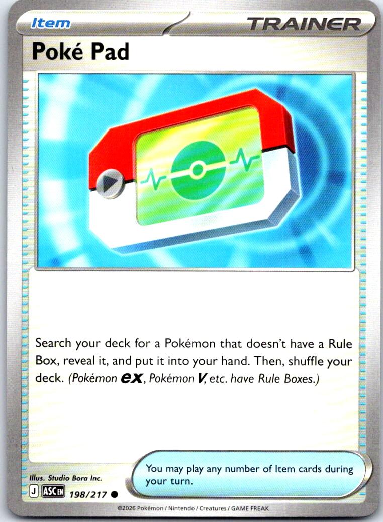 Poke Pad - 198/217 - - ASCENDED HEROES - Pokemon - Common | AB30-47