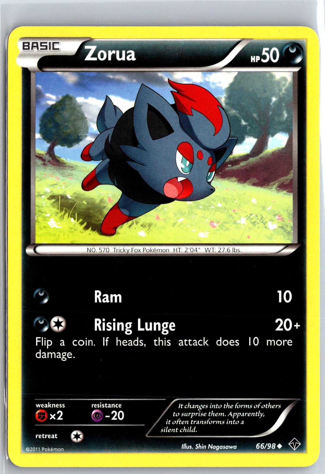 Zorua - 66/98 - - EMERGING POWERS - Pokemon - Uncommon | AA129-53