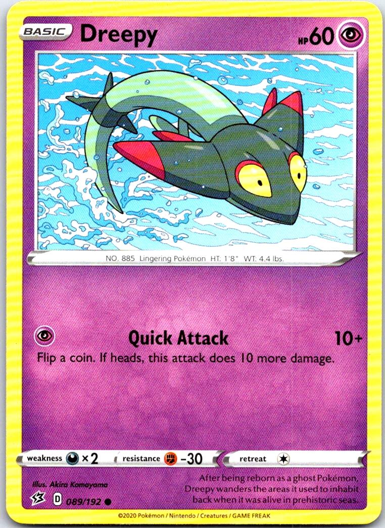 Dreepy - 089/192 - - REBEL CLASH - Pokemon - Common | AB84-26