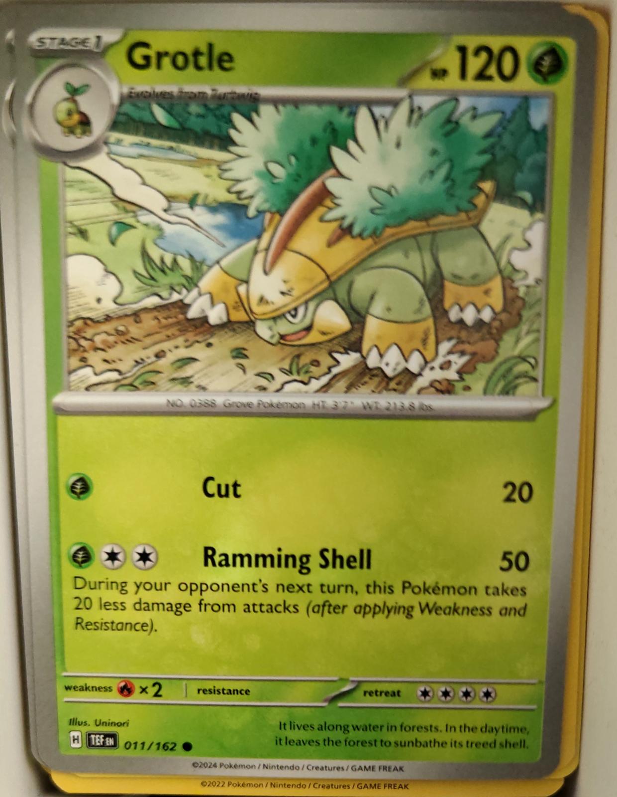 Grotle - 011/162 - - TEMPORAL FORCES - Pokemon - Common | AA21-62
