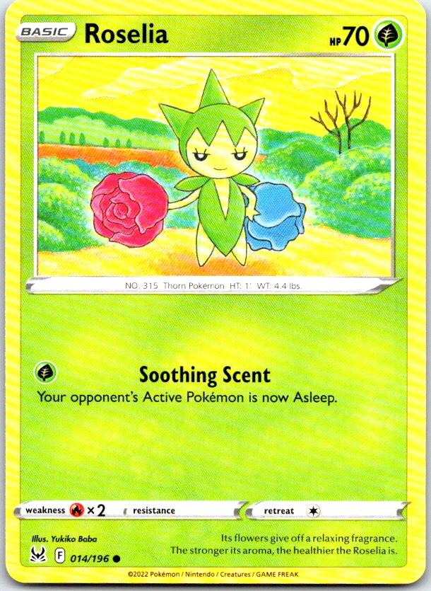 Roselia - 014/196 - - LOST ORIGIN - Pokemon - Common | AC09-35
