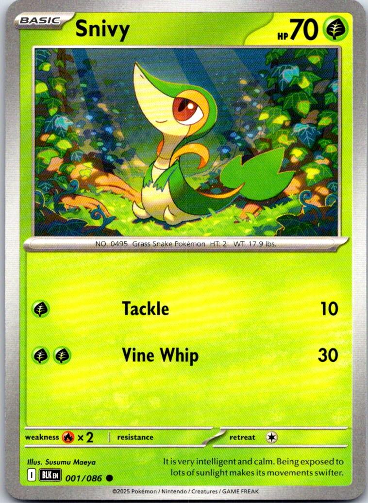 Snivy - 001/086 - - BLACK BOLT - Pokemon - Common | AA107-19