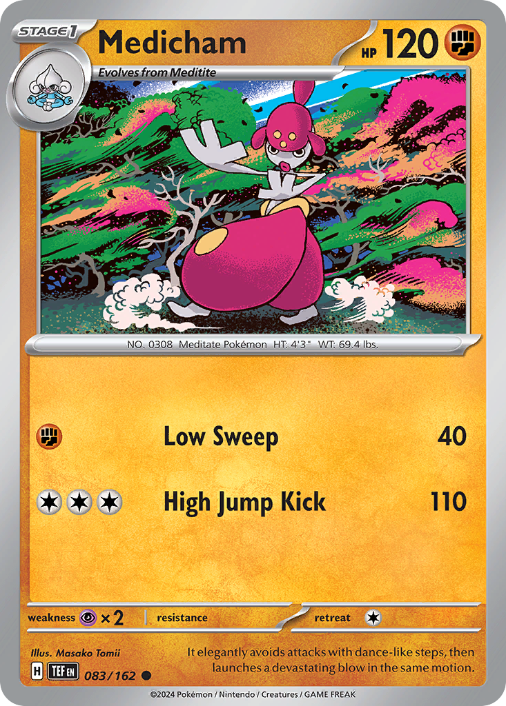 Medicham - 083/162 - - TEMPORAL FORCES - Pokemon - Common | AA21-67
