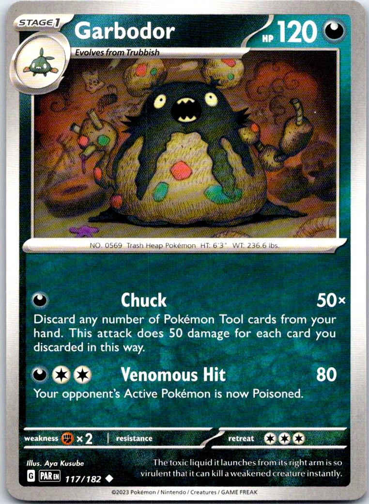 Garbodor - 117/182 - - PARADOX RIFT - Pokemon - Uncommon | AB24-26