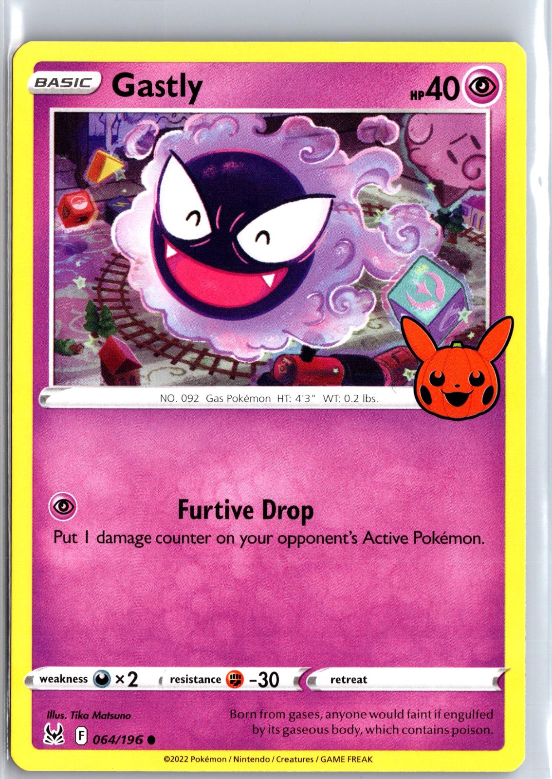 Gastly - 064/196 - - TRICK OR TRADE BOOSTER 2023 - Pokemon - Common | AA99-24