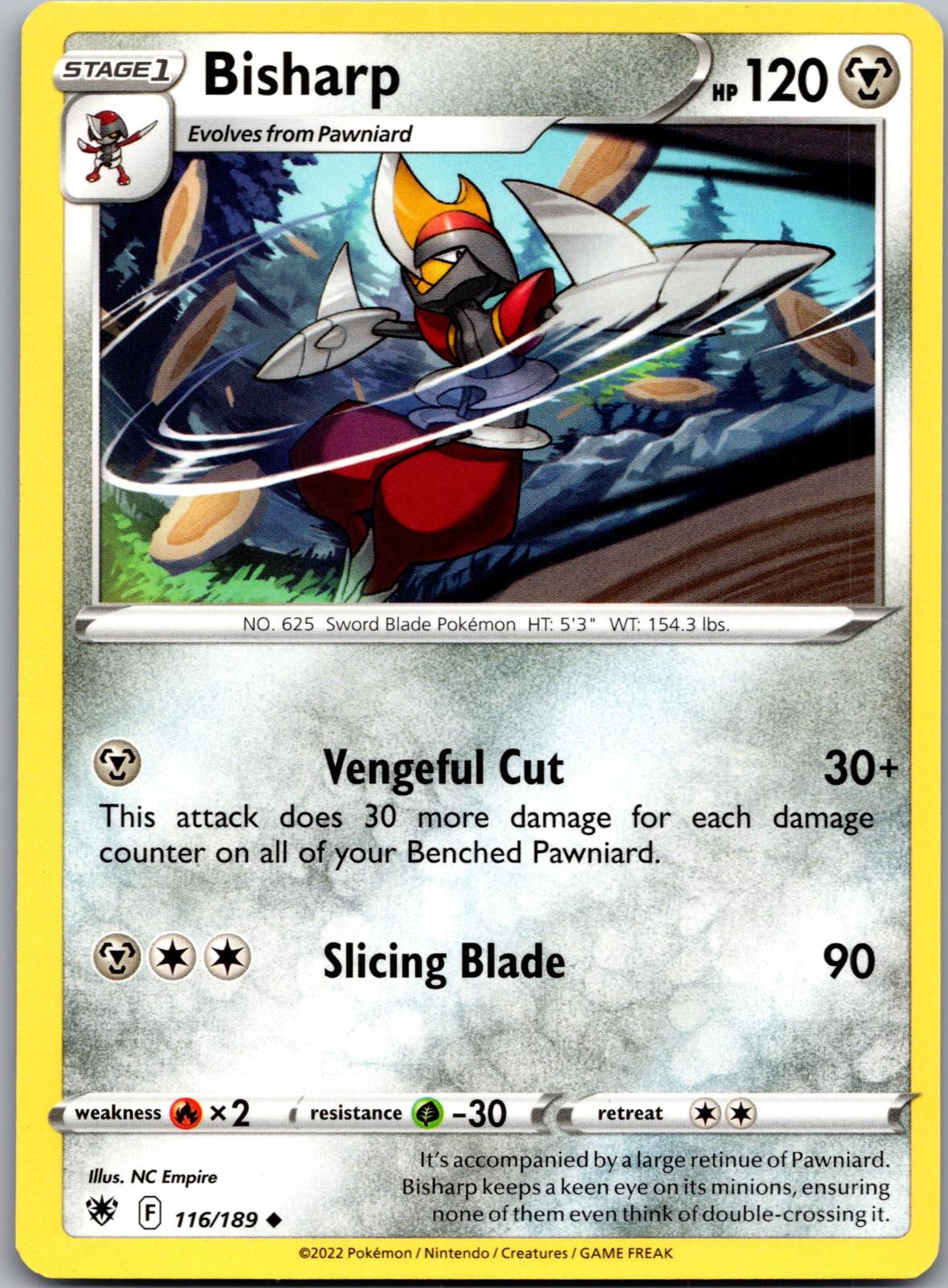 Bisharp - 116/189 - - ASTRAL RADIANCE - Pokemon - Uncommon | AA89-43