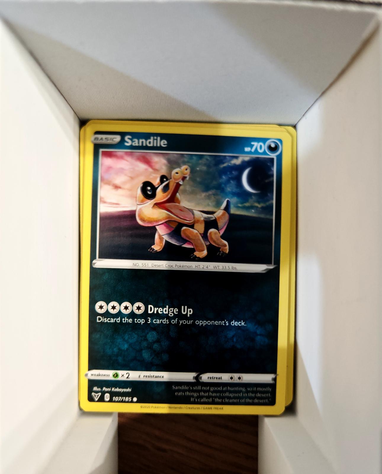 Sandile - 107/185 - - VIVID VOLTAGE - Pokemon - Common | AA73-28