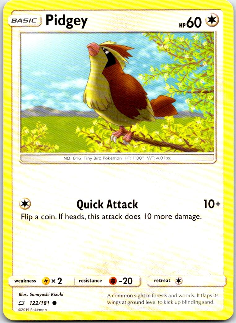 Pidgey - 122/181 - - TEAM UP - Pokemon - Common | AB73-51